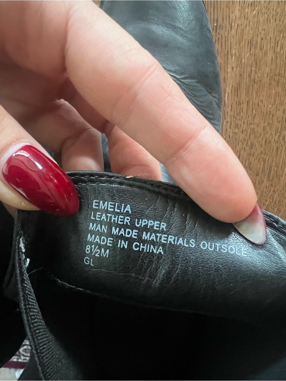AEROSOLES Black Leather Ankle Boots